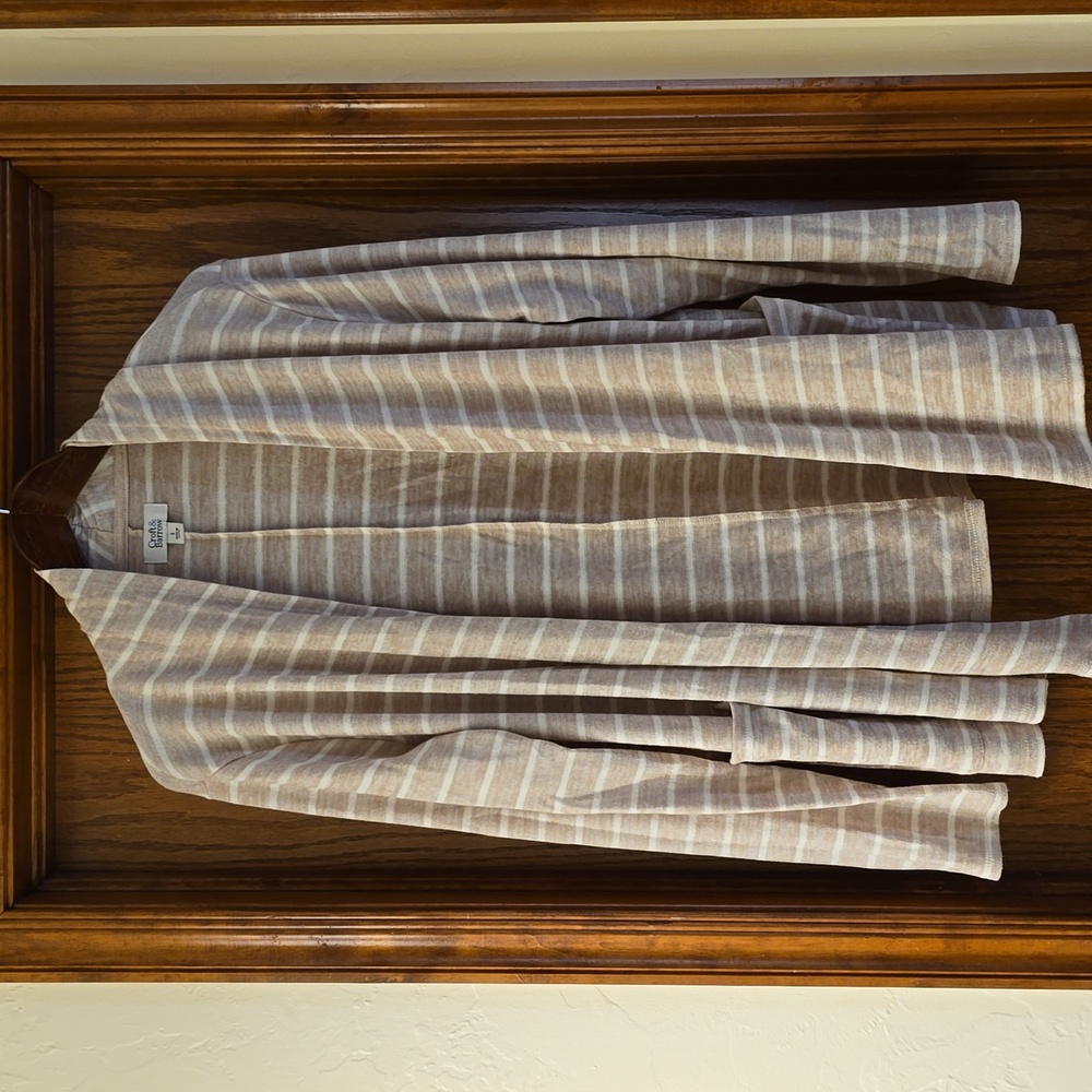 Womens Striped Cardigan